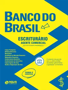 Apostila Banco do Brasil em PDF - Escriturário – Agente Comercial