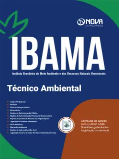 Apostila IBAMA em PDF 2024 - Técnico Ambiental