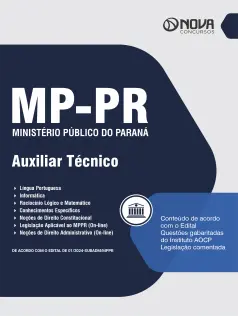 Apostila MP-PR em PDF 2024 - Auxiliar Técnico