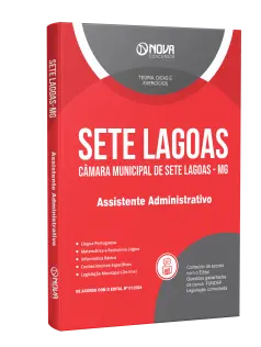 Apostila Câmara de Sete Lagoas - MG 2024 - Assistente Administrativo