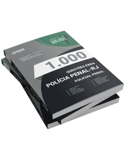 Livro 1.000 Questões Gabaritadas para a Polícia Penal - RJ - Policial Penal