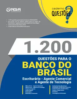 Livro 1.200 Questões Gabaritadas para o Banco do Brasil - Escriturário - Agente Comercial e Agente de Tecnologia