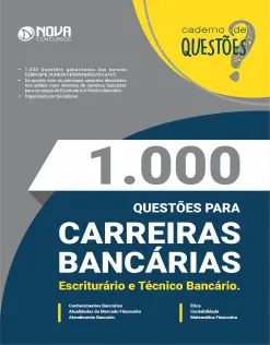 Livro 1.000 Questões Gabaritadas - Carreiras Bancárias - Escriturário e Técnico Bancário