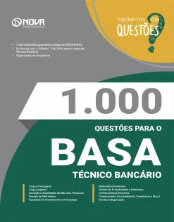 Livro 1.000 Questões Gabaritadas BASA - Técnico Bancário