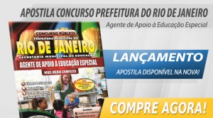 apostilas concurso prefeitura rio de janeiro agente apoio educação especial blog nova