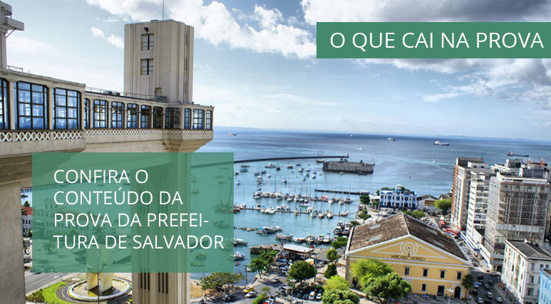 o que cai na prova prefeitura salvador