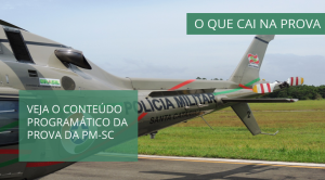 o que cai na prova pm sc