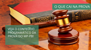 o que cai na prova mp pb