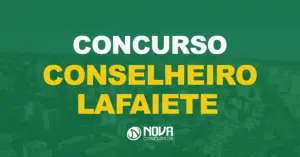 Vista panorâmica da cidade de Conselheiro Lafaiete do alto de um edifício. Concurso Prefeitura de Conselheiro Lafaiete