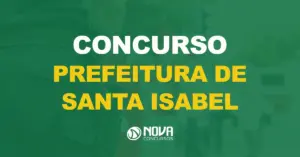 guarda municipal de costas com texto sobre a imagem escrito concurso prefeitura de santa isabel