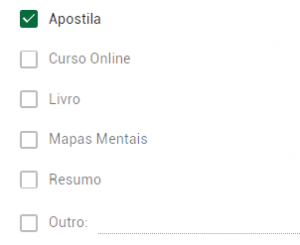 Materiais usados por Thiago, aprovado no Concurso PM-SP