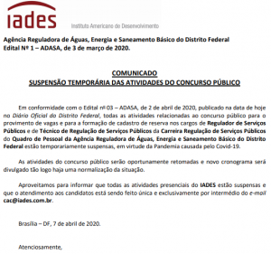 adasa comunicado