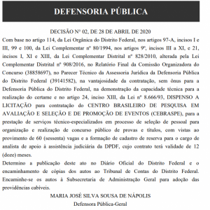 banca definida DPDF 2020 1