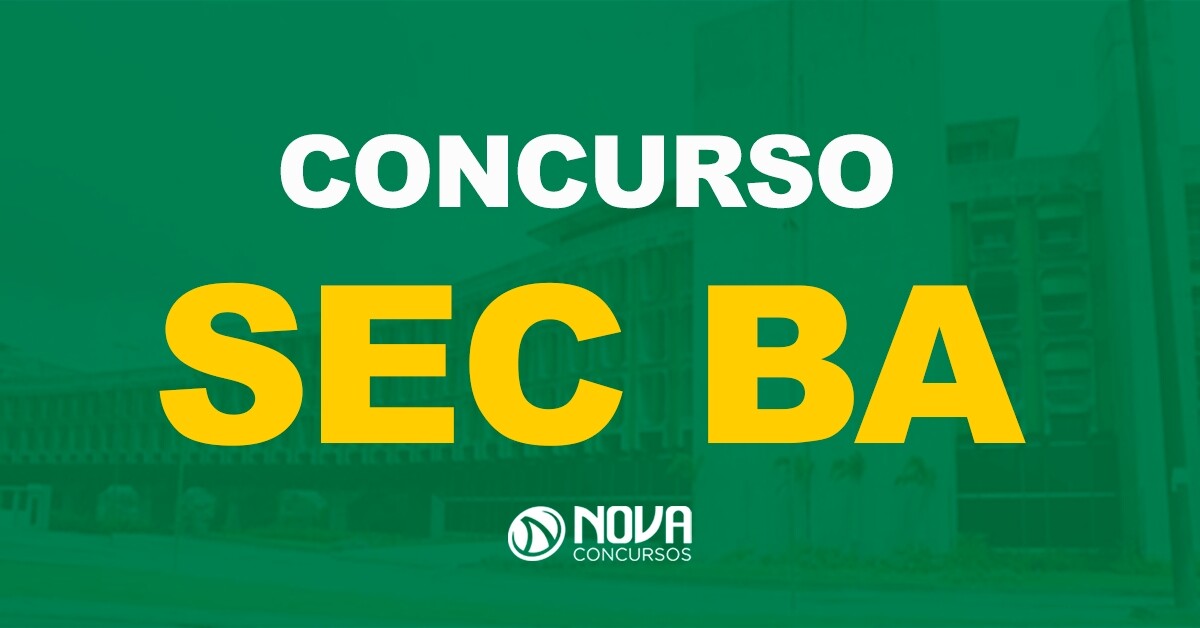 Concurso SEC BA terá novo edital publicado até junho, segundo o governador do estado.