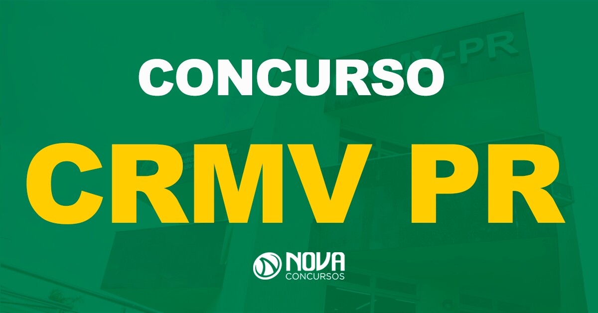 Extrato do edital do concurso CRMV PR é divulgado por meio do Diário Oficial da União.