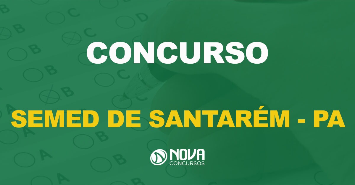 concurso semed de santarém pa