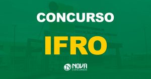 Fachada do Instituto Federal de Rondônia. Texto sobre a imagem Concurso IFRO