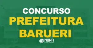 Fachada da Prefeitura de Barueri, em São Paulo. Texto sobre a imagem Concurso Prefeitura Barueri