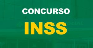 fachada do instituto nacional do seguro social com texto sobre a imagem escrito concurso inss