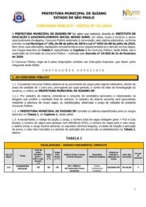 edital prefeitura suzano pdf