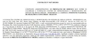 Instituto Selecon é a banca do concurso Hemominas!