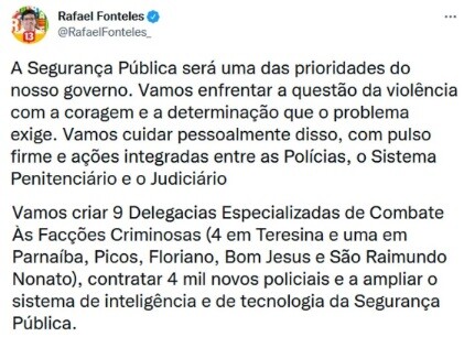 declaração governador