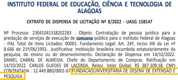 licitação fundeps