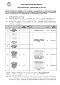 Prefeitura de Maua edital publicado pdf