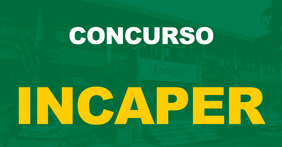 Concurso INCAPER: Saiu o edital. Até R$ 6,5 mil!