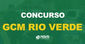 Três Guardas da Guarda Civil Municipal de Rio Verde. Texto sobre a imagem Concurso GCM Rio Verde