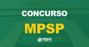 Placa do Ministério Público de São Paulo afixada na entrada do edifício. Texto sobre a imagem concurso mpsp nova concursos