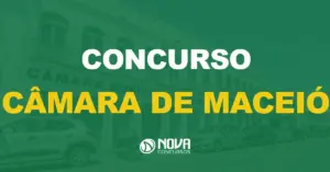 Fachada do prédio da Câmara Municipal de Maceió, Alagoas. Texto sobre a imagem Concurso Câmara de Maceió