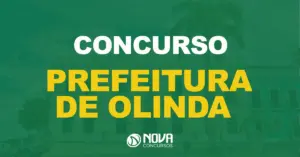 Fachada da Prefeitura de Olinda. Texto sobre a imagem Concurso Prefeitura de Olinda. Créditos: Divulgação Prefeitura