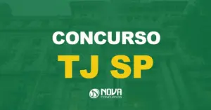 Fachada do Tribunal de Justiça de São Paulo. Texto sobre a imagem Concurso TJ SP