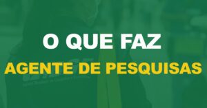 o que faz agente de pesquisas ibge 1