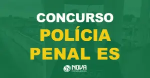 Policial Penal na guarita de uma penitenciária, de costas e armado. Texto sobre a imagem concurso Sejus ES