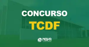 fachada do tribunal de contas do distrito federal com texto sobre a imagem escrito concurso TCDF