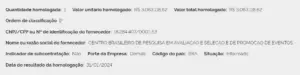 Extrato de contratação do Cebraspe como banca organizadora do concurso Conselho Nacional de Justiça