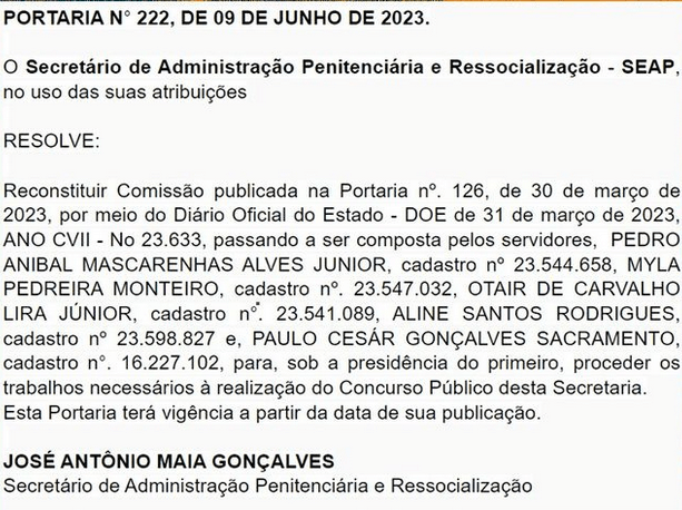 Missão Policia Penal - Concurso Policia Penal BA 