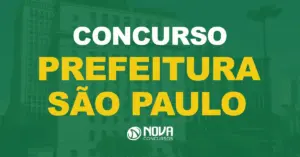 Fachada do edifício sede da Prefeitura de São Paulo. Texto sobre a imagem Concurso Prefeitura SP