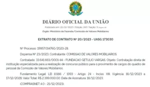 banca contratada cvm