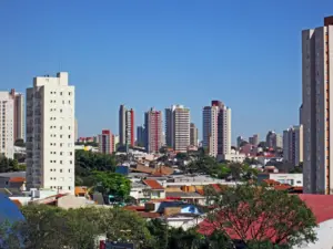 Imagem mostra vista parcial da cidade de Santo André, no estado de São Paulo