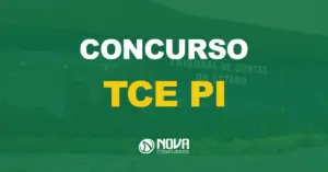 fachada do tribunal de contas do piauí com texto sobre a imagem escrito concurso TCE PI