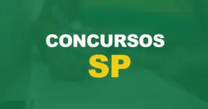 pessoa fazendo concurso om texto sobre a imagem escrito concursos sp