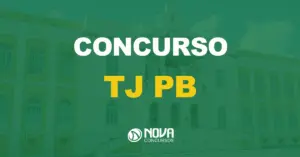 fachada do tribunal de justiça da paraíba com texto sobre a imagem escrito concurso tj pb