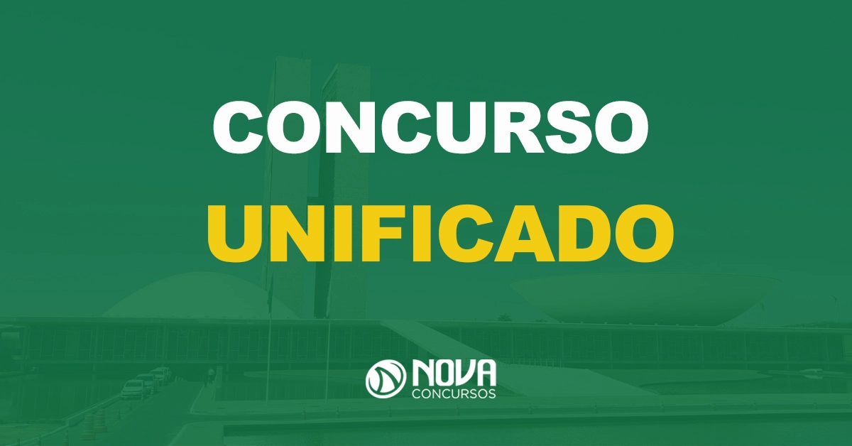 sede do congresso nacional com texto sobre a imagem escrito concurso unificado