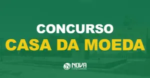 Fachada da sede da Casa da Moeda do Brasil, no Rio de Janeiro. Texto sobre a imagem Concurso Casa da Moeda