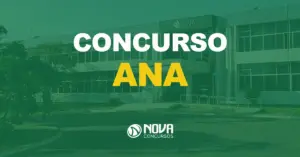 sede da agência nacional de águas e saneamento básico com texto sobre a imagem escrito concurso ana