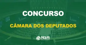 plenário da câmara dos deputados, localizado em Brasília com texto sobre a imagem escrito concurso câmara dos deputados