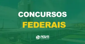 sede do congresso nacional, em Brasília, com texto sobre a imagem escrito concursos federais